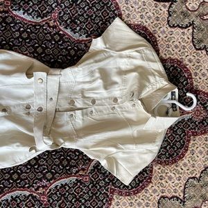 Utility button detail jumpsuit